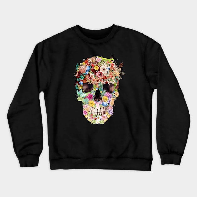 floral skullart Crewneck Sweatshirt by Love My..